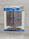 Gate House 3-PACK 4-IN Satin Nickel Square Corner Door Hinge New Box Opened. Fixed Price $9.95.