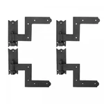 Black Wrought Iron Shutter Lift Off Pintle Hinges 6.5" With Hardware Pack 2. Fixed Price $71.99.