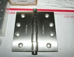 Von Morris Solid Brass Extruded Door Hinge Pair 4X4" 5 Knuckle 11-4040X619. Fixed Price $14.99.