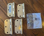 4 National 3.5 Metal Door Hinge & 18 Screws Satin Brass Finish 5/8 N237-008. Fixed Price $22.00.