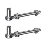 Insaga J Bolt Gate Hinge, 304 Stainless Steel Farm Hinges, M12-6''-2PCS. Fixed Price $27.61.