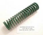 Raymond Iso Die Spring 1-1/2" X 6" Long Green Light Duty. Fixed Price $19.95.