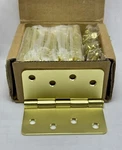 10PCS Design House 4" Steel Hinges Satin Brass Finish 181529 For Doors. Fixed Price $28.00.