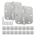 "door 18 Pack 3.5"" Satin Nickel Rounded Interior Residential Hinges". Fixed Price $36.13.
