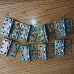 8 Vintage Bommer 4" Door Hinge Copper Finish. Fixed Price $30.00.
