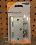 National Hardware N208-843 V504 Removable Pin Broad Hinges Galvanized, Pack. Fixed Price $6.95.