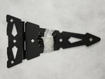 National Hardware Ornamental/reversible 6 In. Lt Hinge Black Steel 1 Pk W/screws. Fixed Price $9.00.