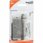 National Hardware N350-777 Satin Nickel Steel Adjustable Spring Hinge 3-1/2 In.. Fixed Price $13.99.