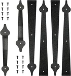 Skysen Steel Garage Door Decorative Hinges Handles Hardware Kit - Black (set .... Fixed Price $32.18.