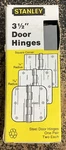 Stanley Hardware 1 Pair Vtg X3.5" 08-2300 Door Hinges Square Corner, Primed. Fixed Price $9.99.