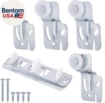 5 Pcs Sliding Closet Door Roller Kit,wardrobe With Slide Track,close. Fixed Price $22.28.