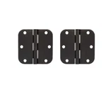 Onward Door Hinges 3-1/2" X 5/8" Radius Pack Oil Rubbed Bronze&screws. Fixed Price $5.00.