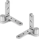 Gbgs 4 Pcs Pivot Door Hinges,inset 270 Degree Shaft,max Load 132LB,2 Lef. Fixed Price $44.99.