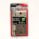 Everbilt Ball Bearing Door Hinge, 4.5" Heavy Duty Reduced Friction, Satin Nickel. Fixed Price $9.99.