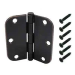 3PK Everbilt Residential 3-1/2 X 5/8 In. Radius Oil-rubbed Bronze Door Hinges. Fixed Price $24.00.