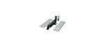 Spring Hinge, Double Action W/ Solid Brass Cover Plates Polished Chrome. Fixed Price $144.08.