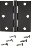 Square Interior Door Hinge 3.5" X W/removable Pin, Matte Black, Pack Of 6. Fixed Price $5.00.