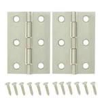 6PCS Everbilt 2-1/2 In. X 1-9/16 Satin Nickel Cabinet Middle Hinges 19794. Fixed Price $18.80.