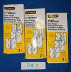 3 Sets Of Stanley Hardware Door Hinges 4" Radius Corner Silver Steel 2 Pack. Fixed Price $15.00.