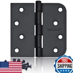 18-PACK 4X4" Black Matte Heavy Duty Door Hinges Interior Square Radius No-noise. Fixed Price $65.31.