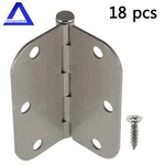 3-1/2 Inch Radius Corners Satin Nickel Door Hinges 3.5 2.2MM 5/8" 18 Pcs. Fixed Price $29.05.