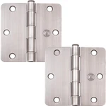 Standard Hinge, 3-1/2 Inches, 1/4" Radius Corner, 2-PACK, Antique Nickel By Ston. Fixed Price $21.39.