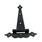 Everbilt 6" Decorative Tee Hinge Black Heavy Duty Gate Shed Barn Door Hardware. Fixed Price $12.96.