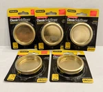 Lot Of New Stanley Door Pulls Solid Brass Flush Round #40-3512, Per Pk. Fixed Price $21.00.