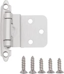 Amazonbasics AB-4004 Inset Cabinet Hinge 3/8-INCH Satin Nickel 50 Pair Open Box. Fixed Price $20.00.