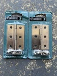 Everbilt 2-1/2 In. X 1-9/16 19794 Satin Nickel Middle Hinges 2PK (lot Of 2). Fixed Price $14.99.