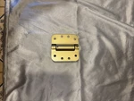 1PK EMTEK-950344 Steel Spring Hinge Piece 4"X4"X2.5MM 5/8"RDCR FINISH:US4. Fixed Price $8.00.