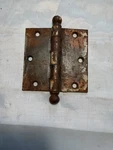 Vintage One National X3 Ball Finial Japanned Copper Flash Door Hinge. Fixed Price $14.00.