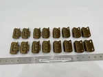 (16) Used Amerock BP7550-BB Hinge Self-closing 1/2" Overlay Burnished Brass (x). Fixed Price $41.90.