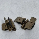 Pair Hickory Hardware Double Demountable Hinge 3/8" Inset Antique Brass P5312-AB. Fixed Price $9.99.