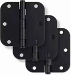 Miseno MDH3503BK 3-1/2 X Plain Bearing 5/8 Inch Radius Corner Door Hinge. Fixed Price $18.00.