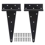 Sankins 12 Inch T-strap Shed Door Hinges Heavy Duty, Black Tee For Wood.... Fixed Price $28.82.