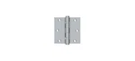 3-1/2" X Square Hinge, Ball Bearings Brushed Chrome Pair. Fixed Price $58.88.