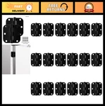 Matte Black 3" Heavy Duty Interior Door Hinges - Round Design, 18 Pack Hardware. Fixed Price $90.99.
