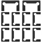 Safycaby 10 Pcs Shower Door Hinge Shims Glass Gaskets Black. Fixed Price $14.02.
