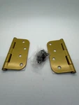 Emtek 94033US4 3.5" X Ball Bearing 5/8" Radius Corners Mortise Hinge - Pair. Fixed Price $10.43.
