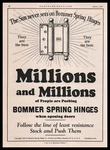1927 Bommer Spring Company Door Hinges Brooklyn New York Vintage Print Ad. Fixed Price $11.17.