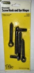 Stanley 76-0475 Ornamental Screw Hook And Eye Hinges 1/2 X 4" CD953. Fixed Price $15.00.