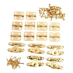 Dophee 5PCS Retro Design Decorative Cabinet Jewelry Box Wooden Latch Gold. Fixed Price $13.05.