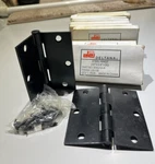 Door Hinges 3.5" X Square Corner Steel With Screws: Finish US10B. Fixed Price $75.00.