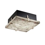 Justice Design Fab Rocks! Clips 2-LT 12" Square Wall Ceiling Mount, Nickel. Fixed Price $318.40.