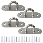 Alise Ceiling Pad Eye Plate Top Hooks Hanging Marine 4 Pcs, Silver. Fixed Price $18.55.