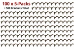 Oil Rubbed Bronze Handrail 5-PACK Contractor Lot X 100 500 Brackets. Fixed Price $899.99.