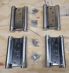 Auto Plaza 2 Pair 5 Inch Double Action Spring Hinge Stainless Steel Cafe Saloon. Fixed Price $29.54.