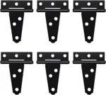 Heavy Duty Hinge, 6 Pcs, 2 Inch, Black, Powder Coated Metal Alloy. Fixed Price $17.02.