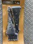 Pair Everbilt Black 8 Decorative Gate Heavy Duty Strap Hinge #717 667. Fixed Price $17.44.